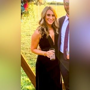 Revelry Dylan Velvet bridesmaid dress - Classic Emerald